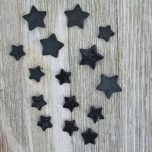 Black Glass Stars, DIY Craft Supplies
