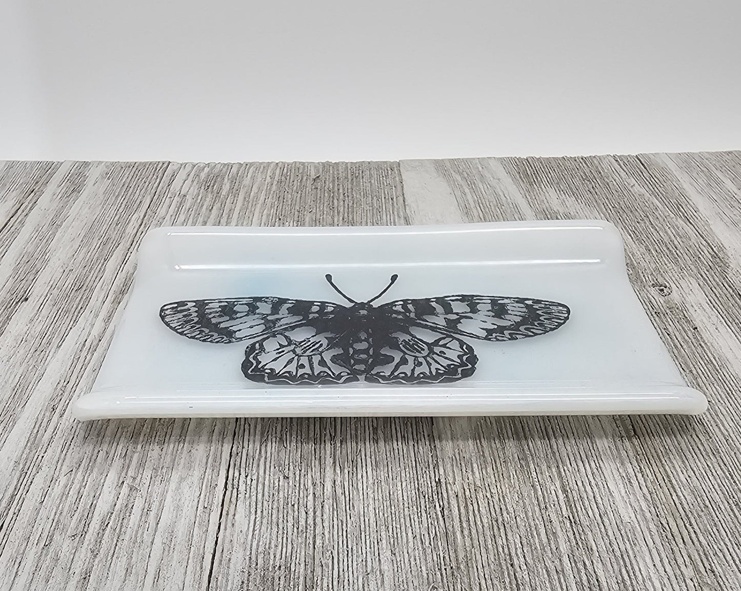 Butterfly Dish, Fused Glass Dish