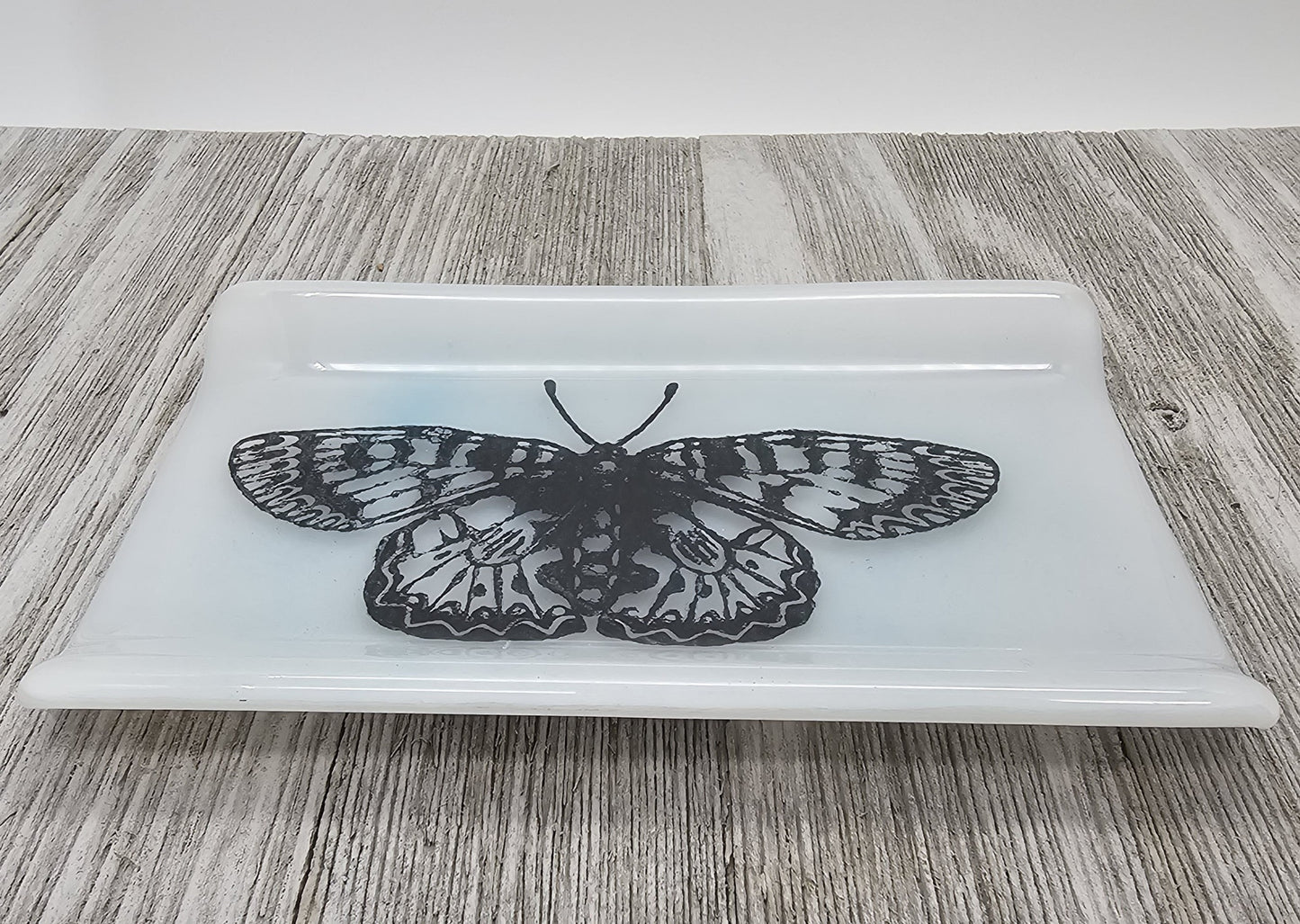 Butterfly Dish, Fused Glass Dish