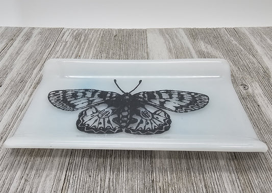 Butterfly Dish, Fused Glass Dish