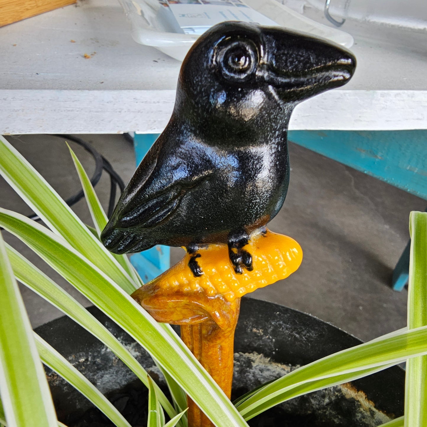 Crow Garden Stake