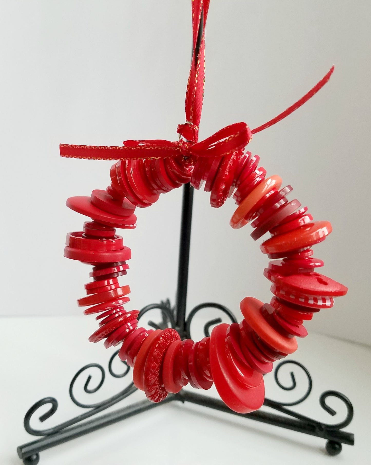 Button Wreath Ornament