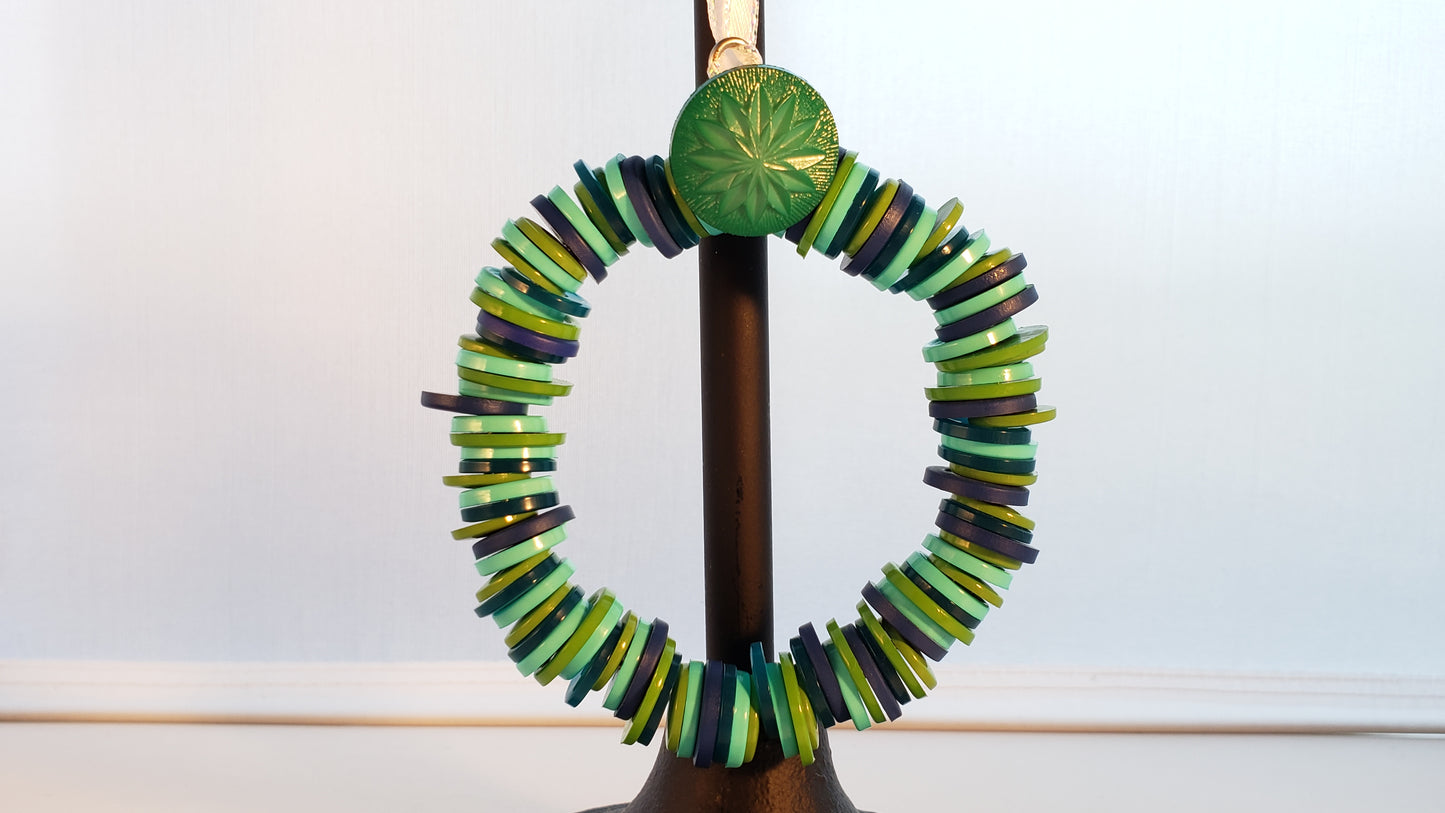 Button Wreath Ornament