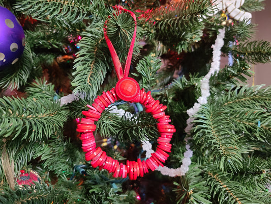 Button Wreath Ornament