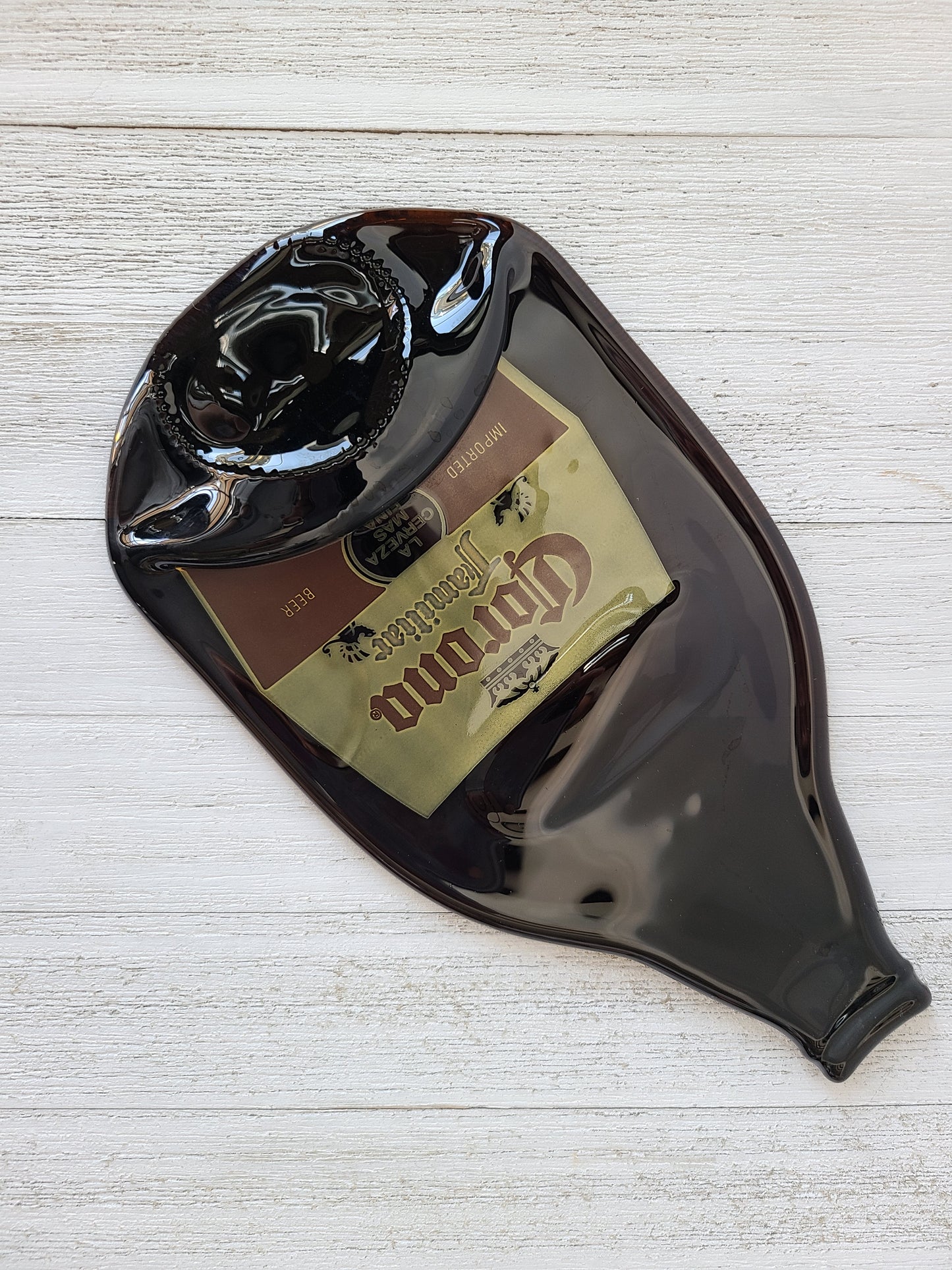 Slumped Beer Bottle, Large Corona Bottle