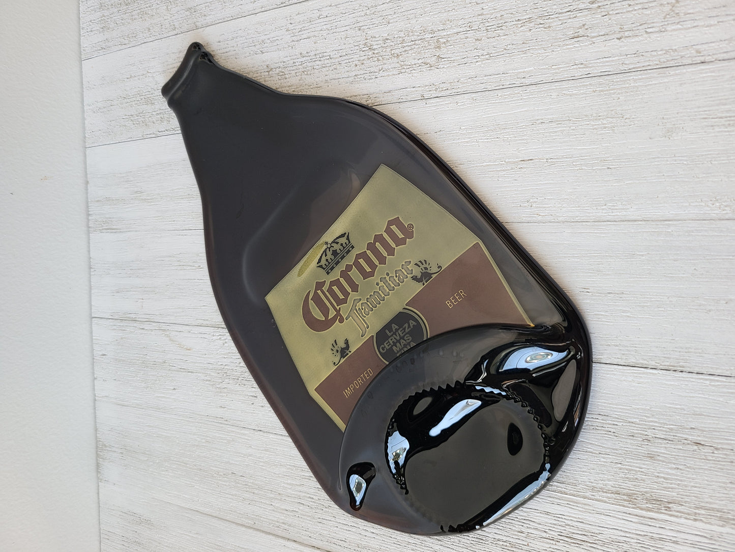 Slumped Beer Bottle, Large Corona Bottle