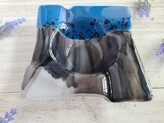 Square Glass Ashtray, Glass Bowl