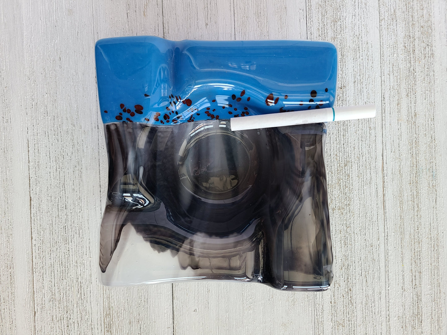 Square Glass Ashtray, Glass Bowl