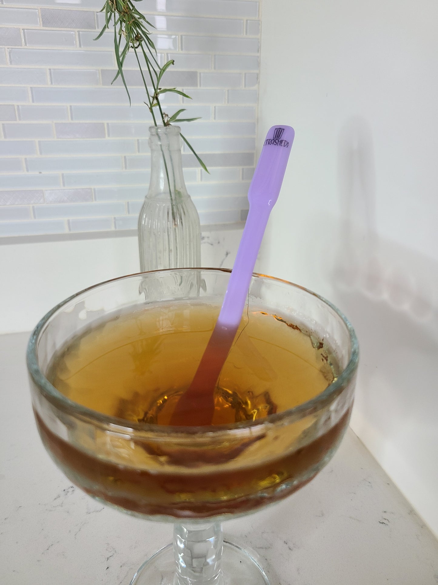 Glass Drink Stirrers, Drunk Words