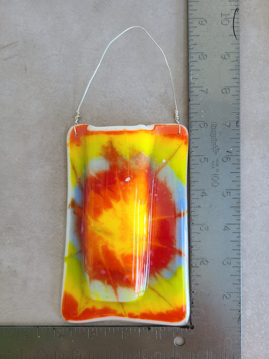 Tie Dyed Pocket Wall Vase.