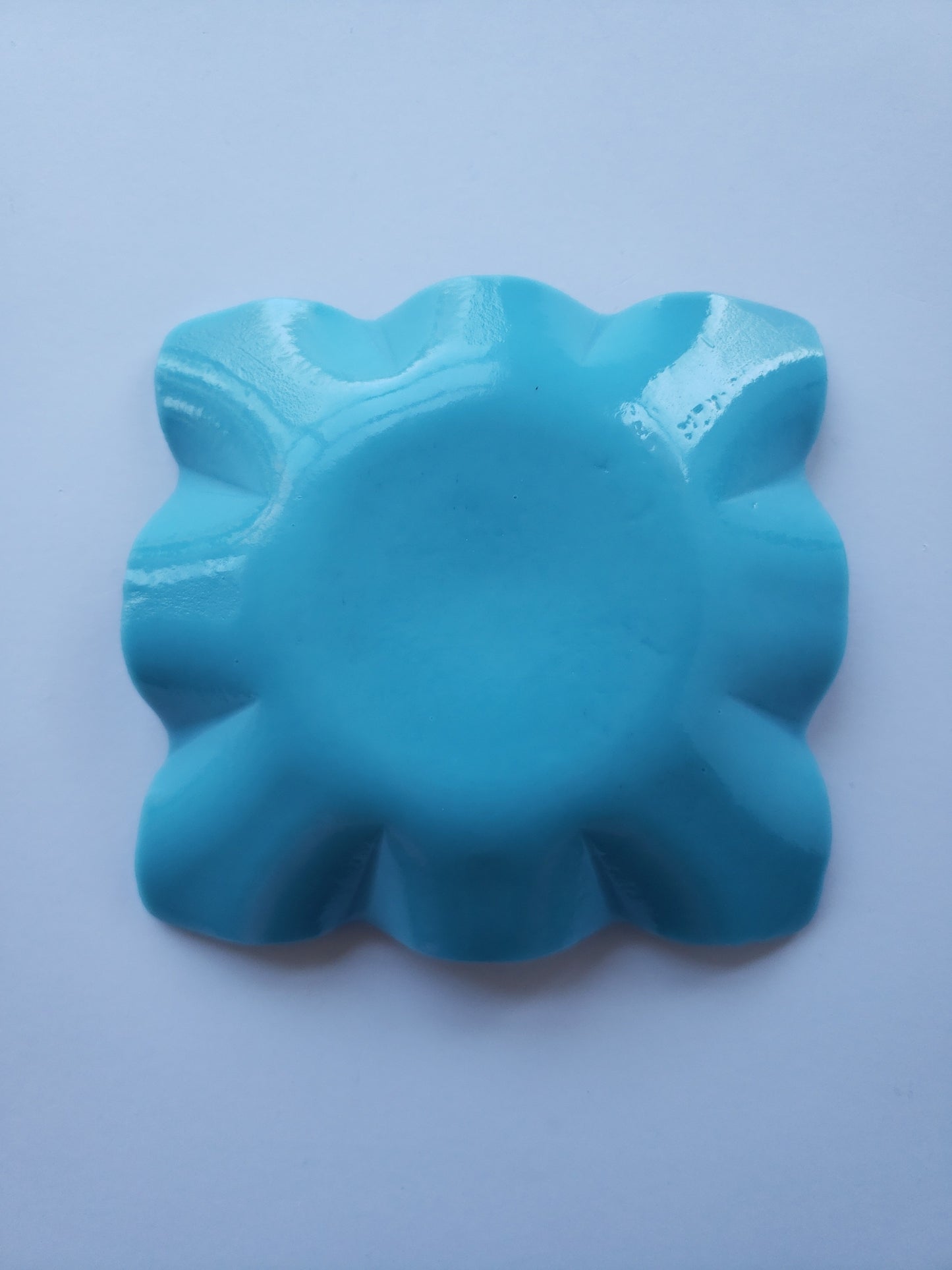 Glass Square Wavy Bowl