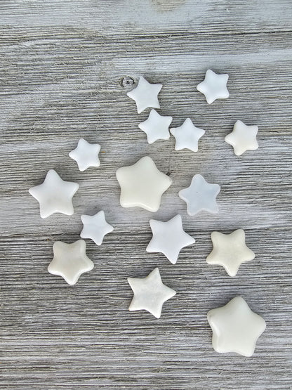 White Glass Stars, DIY Craft Supplies