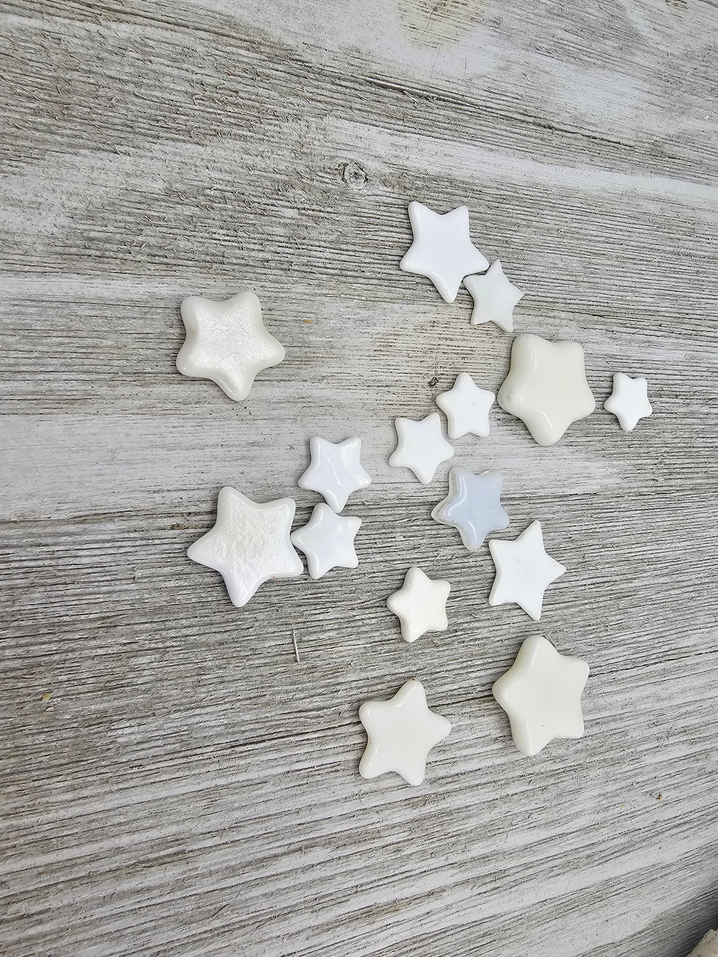 White Glass Stars, DIY Craft Supplies