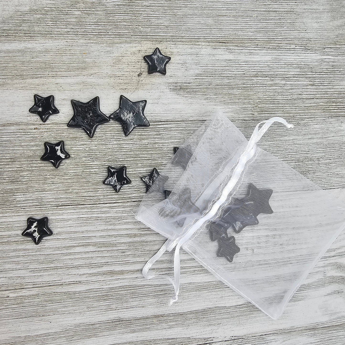 Black Glass Stars, DIY Craft Supplies