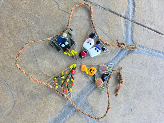 Falling For Fused Glass; Seasonal Garland