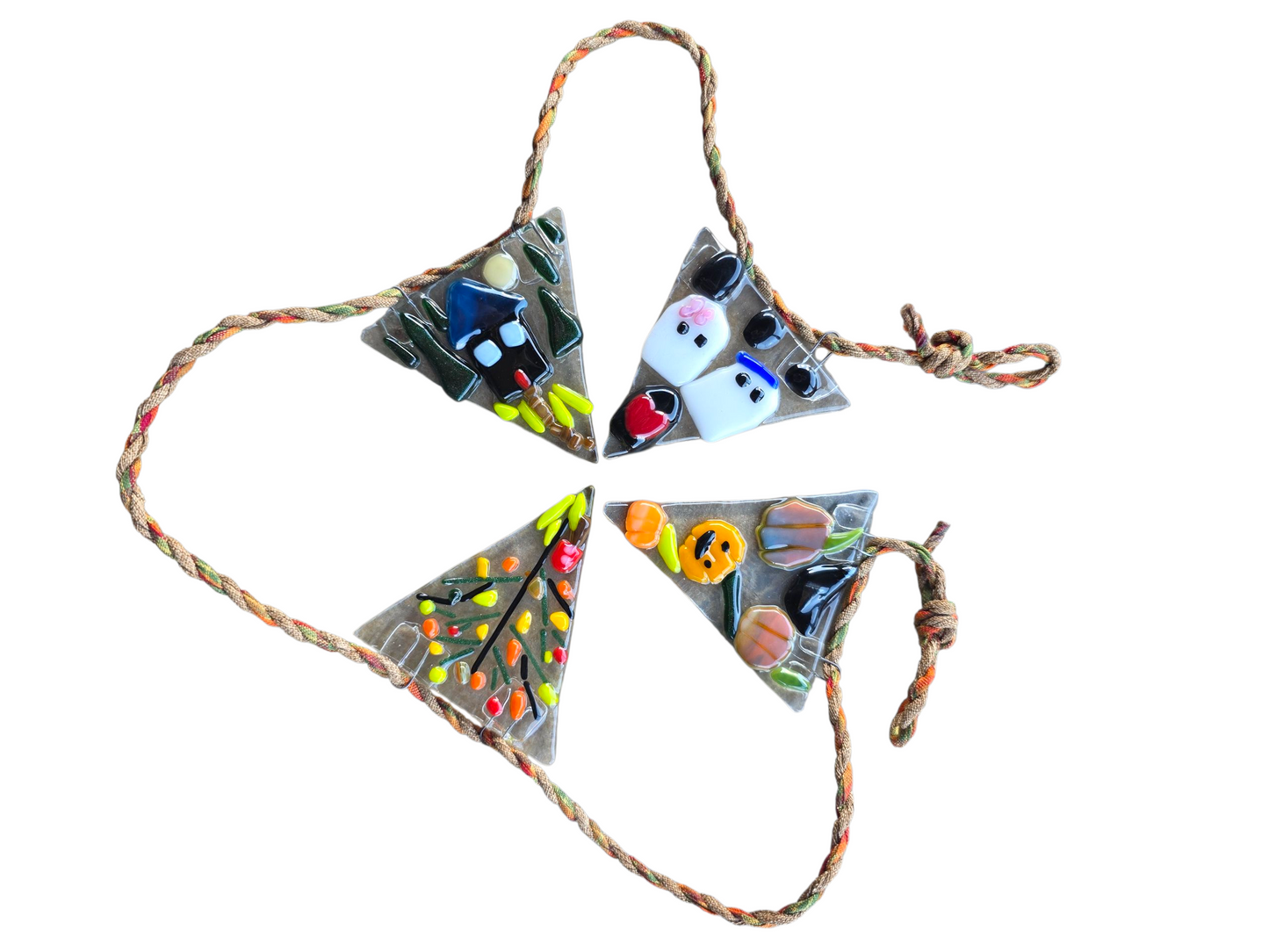 Falling For Fused Glass; Seasonal Garland