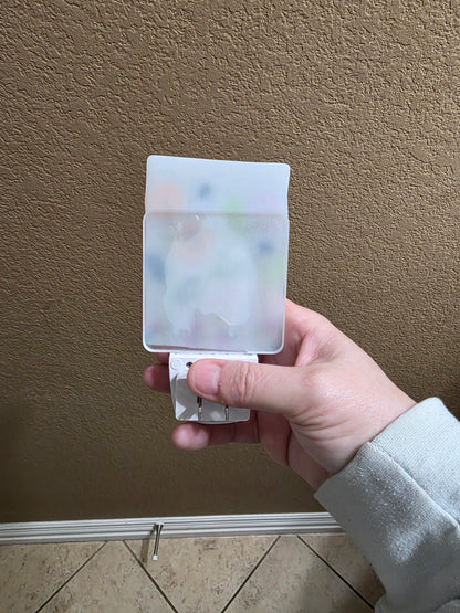 Handmade Fused Glass Garden Nightlight – LED Auto Sensor Flower, Strawberry & Bee Art