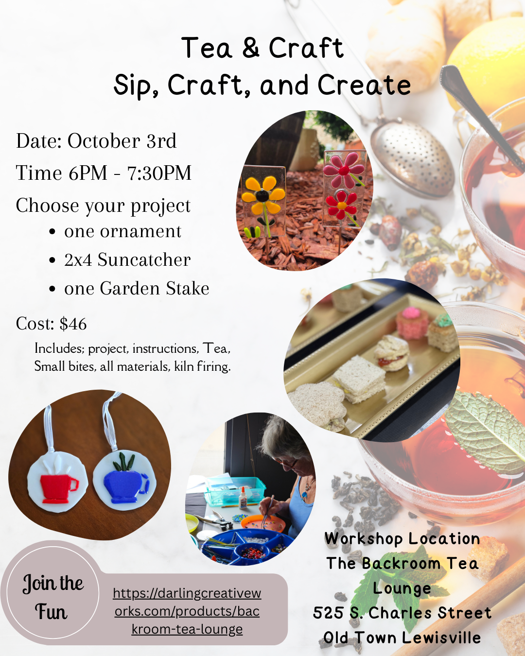 Tea & Craft: Sip, Craft, and Create