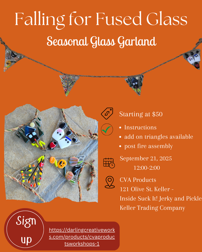 Falling For Fused Glass; Seasonal Garland