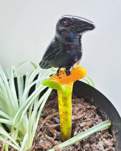 Crow Garden Stake