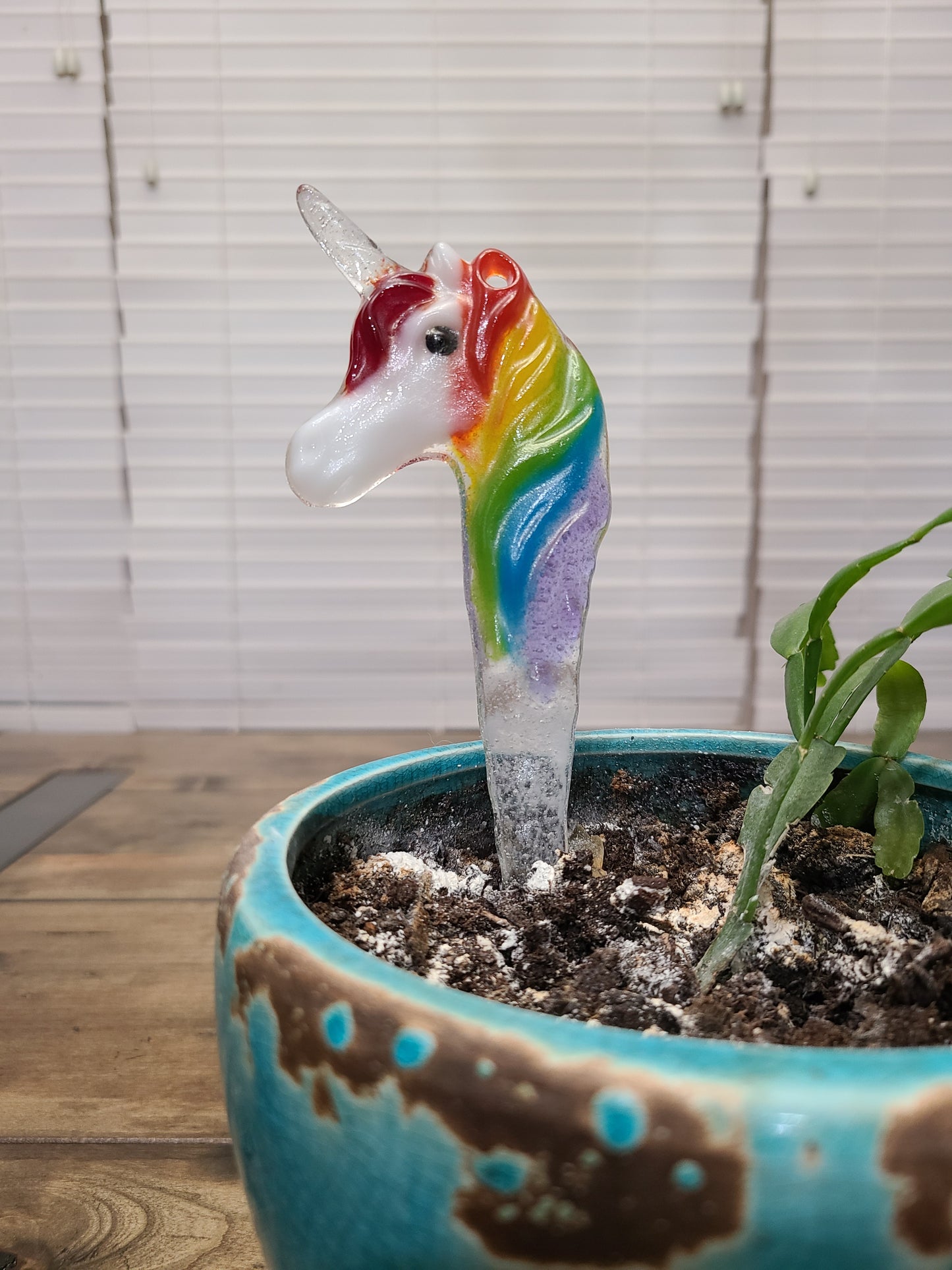 Rainbow Unicorn Ornament, Garden Stake, Hanging Ornament