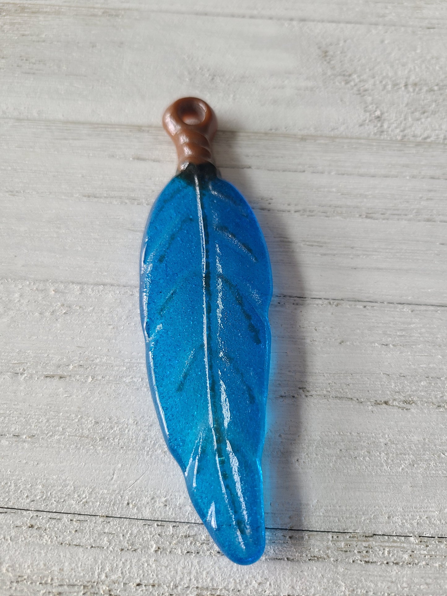 Glass Feather Ornaments, 4.5 inches