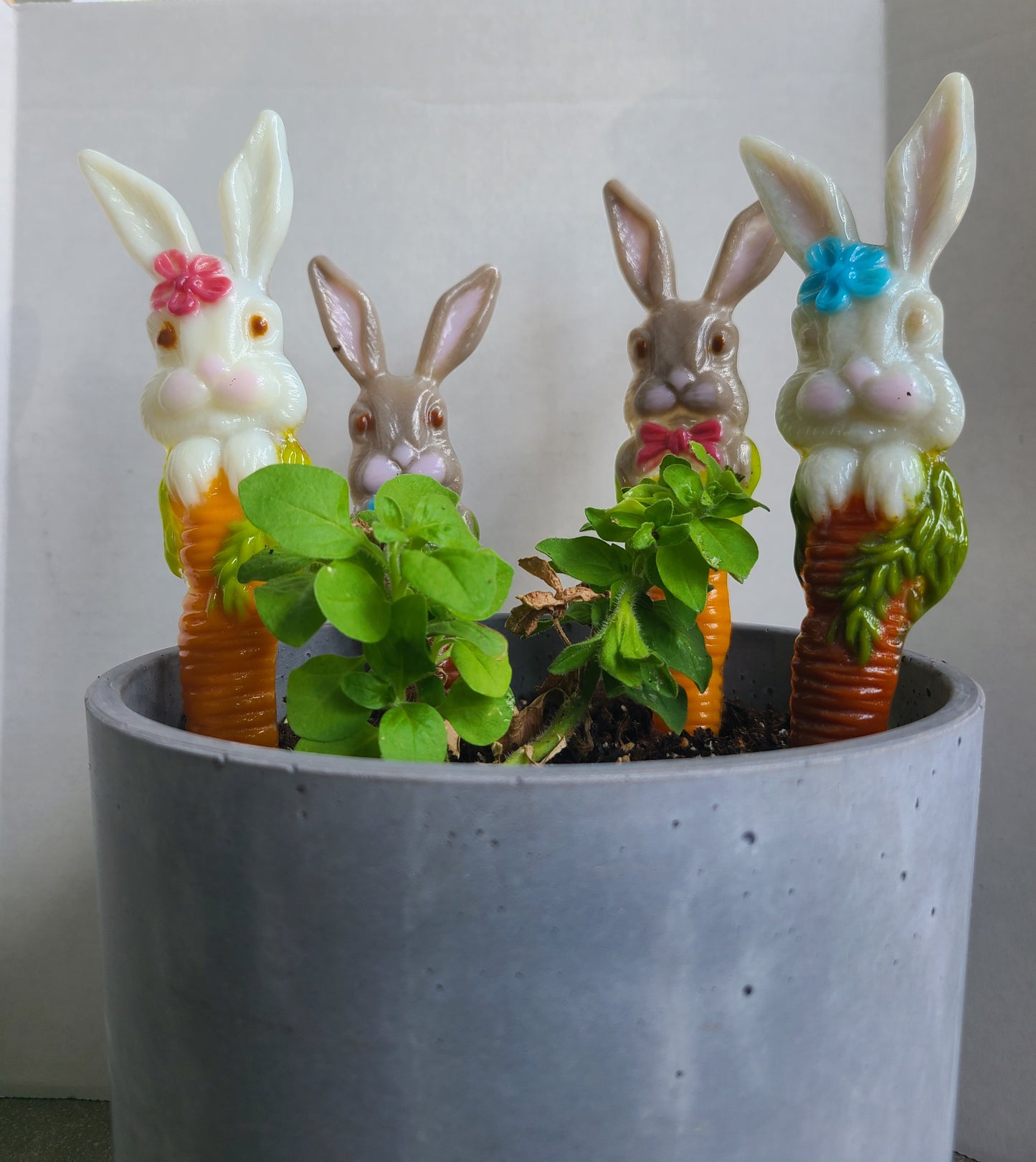 Girl Bunny Garden Stakes