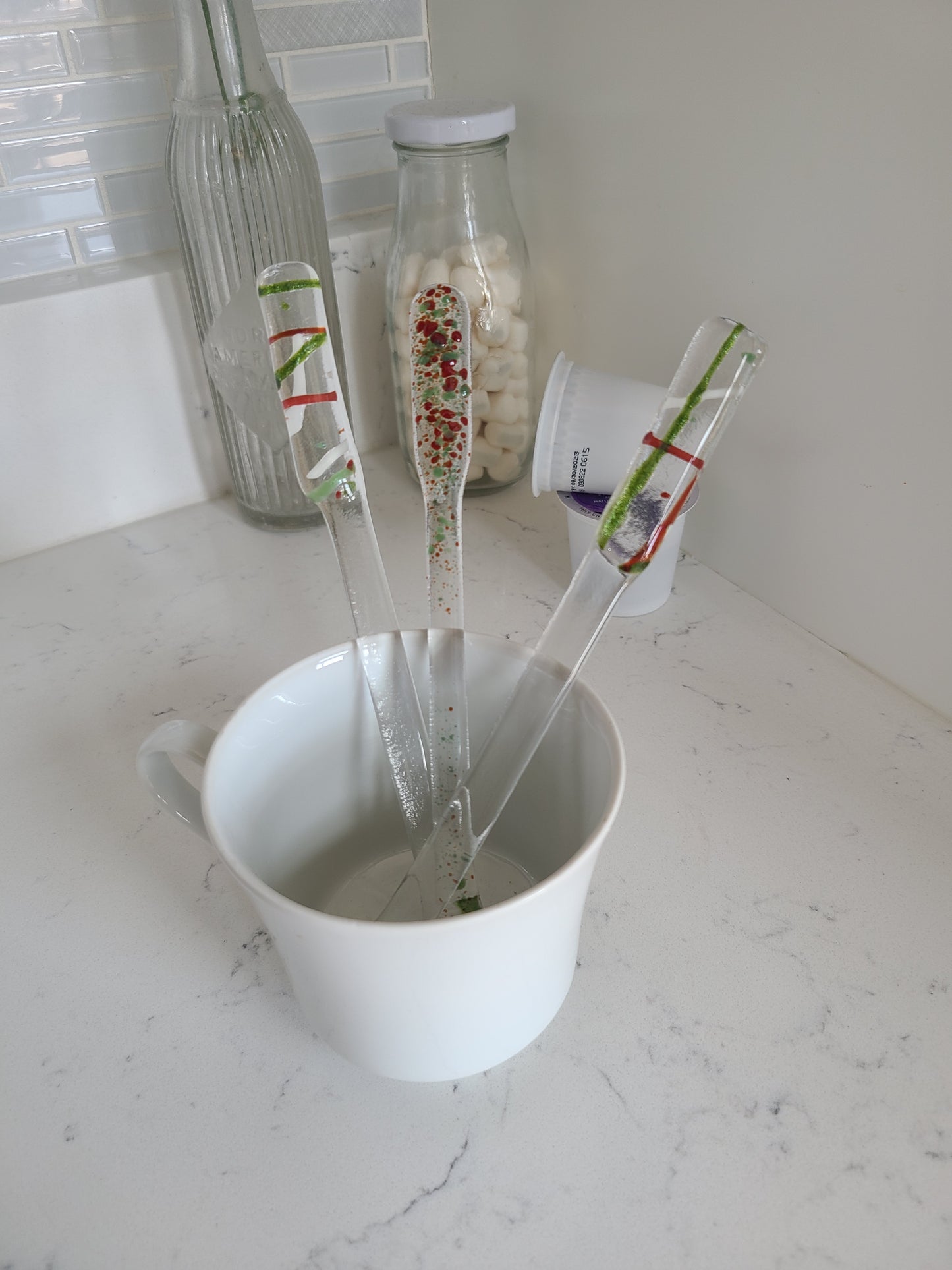 Swizzle Sticks, Drink Stirrers Holiday Color Palette